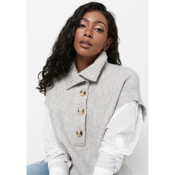 BUFFALO DAVID BITTON • Funnel Neck Larissa Sweater Vest - Picture 6 of 7